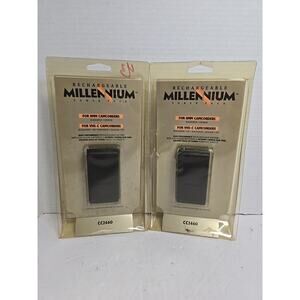 2x Millenunium Rechargeable Camcorder Battery CCM2460 6V 1800mAH New NOS